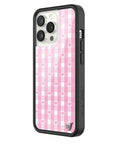 Wildflower iPhone case 13 Pro Pink Gingham Hearts Vintage Cute Classic 2