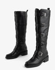 Intentionally Blank - Pile Up Knee High Biker Boot -