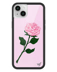 Wildflower iPhone case 14 Plus Pink Rose Flowers Cute