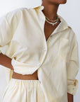 The Pinstripe Button Down - Butter