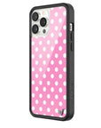 Wildflower iPhone case 13 Pro Max Pink Polka Dots Cute Classic