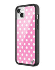 Wildflower iPhone case 14 Pink Polka Dots Cute Classic