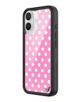 Wildflower iPhone case 16 Pink Polka Dots Cute Classic