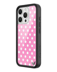 Wildflower iPhone case 16 Pro Pink Polka Dots Cute Classic