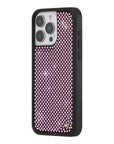 Wildflower iPhone case 15 Pro Max Rhinestone | Pink Sparkle Cute