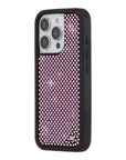 Wildflower iPhone case 16 Pro Rhinestone | Pink Sparkle Cute