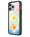Wildflower iPhone case 14 Pro Max Pastel Plumeria Flowers Cute