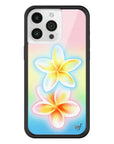 Wildflower iPhone case 15 Pro Max Pastel Plumeria Flowers Cute