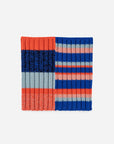 Verloop - Patchwork Stripe Knit Snood - Poppy Cobalt