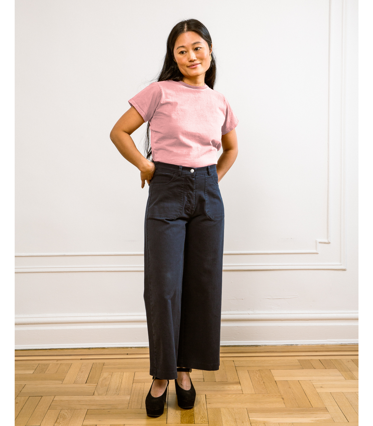 Loup - Hutton Boxy Fitted Tee - Pink -
