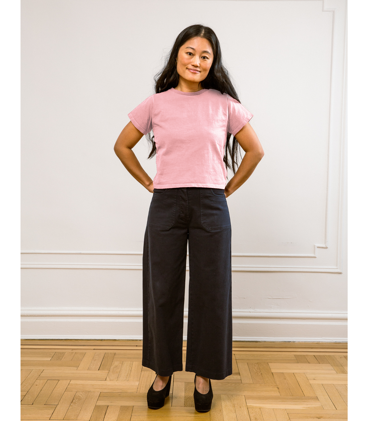 Loup - Hutton Boxy Fitted Tee - Pink -