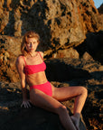 Galamaar - Maude Top in Hibiscus -