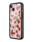 Wildflower Raspberry Polka Dot iPhone 15 Case