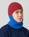 Verloop - Ribbed Colorblock Balaclava -