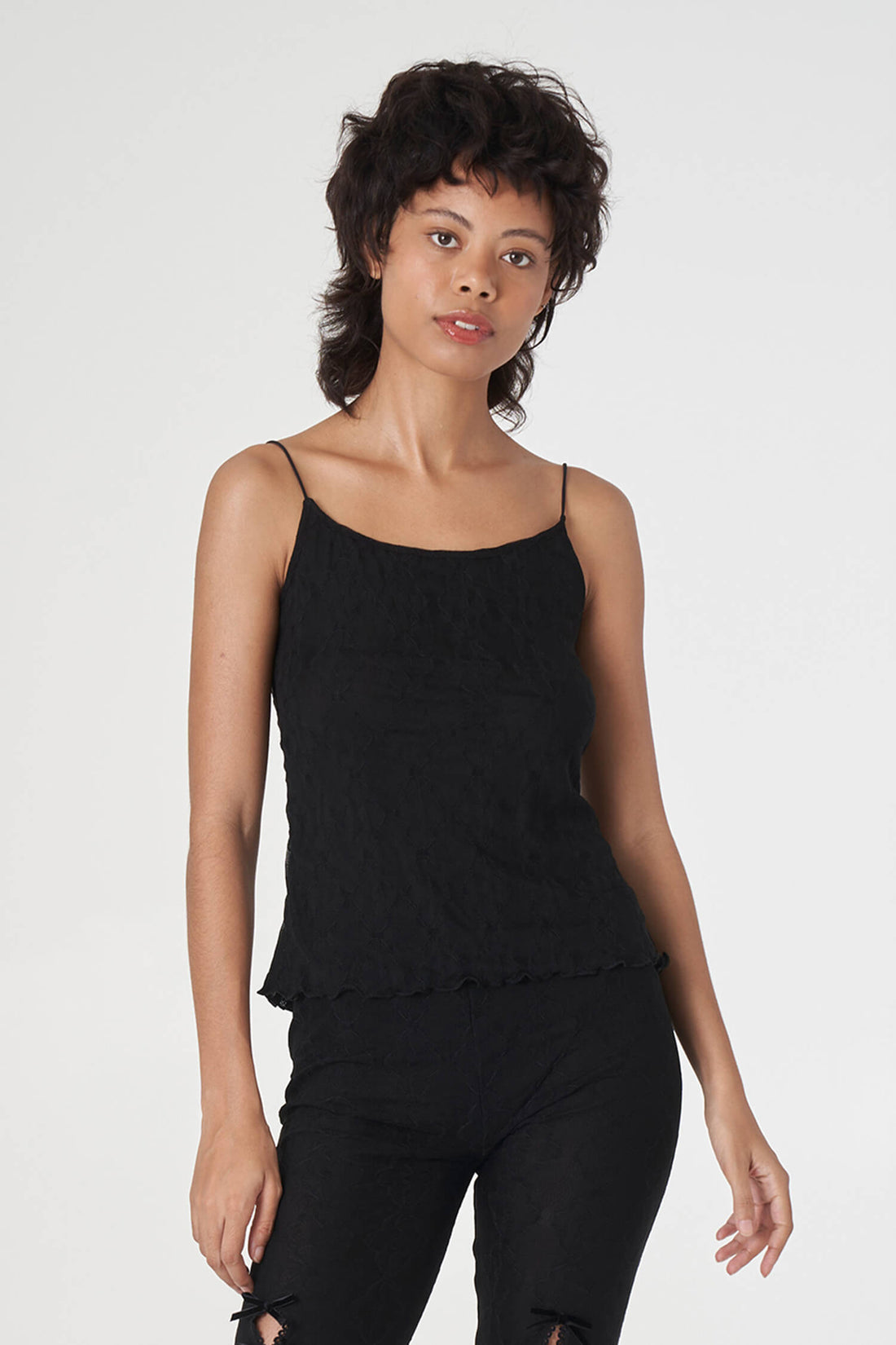 Mariposa Lace Ruched Cami - Night