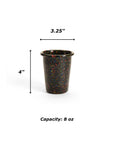 Crow Canyon Home - Rainbow Falls 8 oz Small Tumbler - Black -