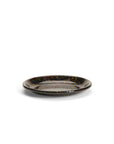 Crow Canyon Home - Rainbow Falls Coupe Salad Plate - Black -