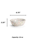 Crow Canyon Home - Rainbow Falls Cereal Bowl - Black -