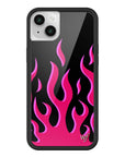 Wildflower iPhone case 13 Flames Black Red Cute