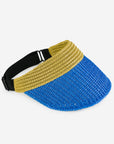 Verloop - Raffia Visor - Golden Olive Cobalt