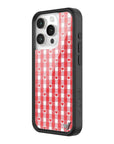 Wildflower - Gingham Hearts - Red iPhone Case -