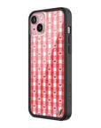 Wildflower - Gingham Hearts - Red iPhone Case -