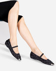 Intentionally Blank - Ribbons Satin Braided Mary Jane Flat -
