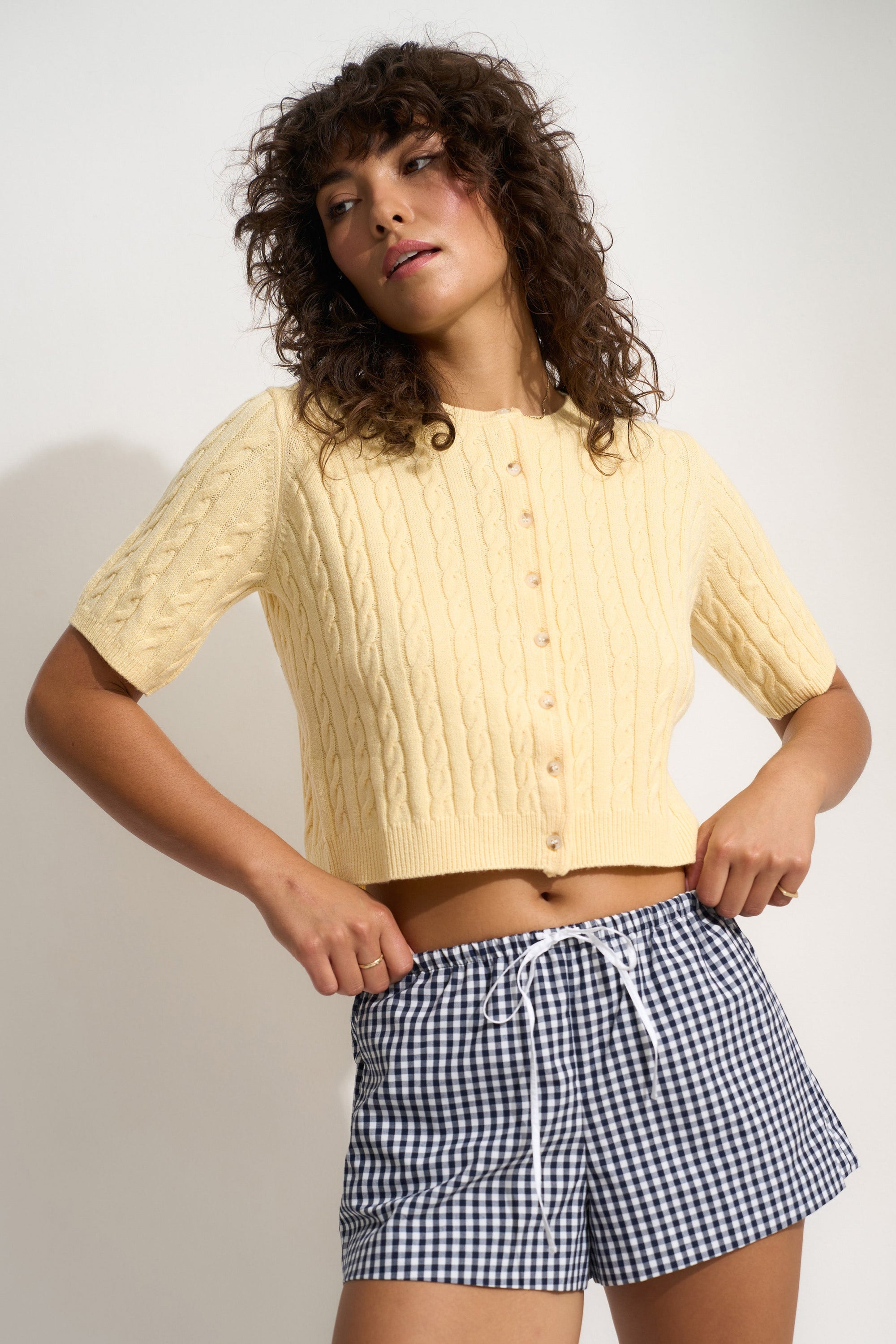 Rose Cardigan - Lemonade