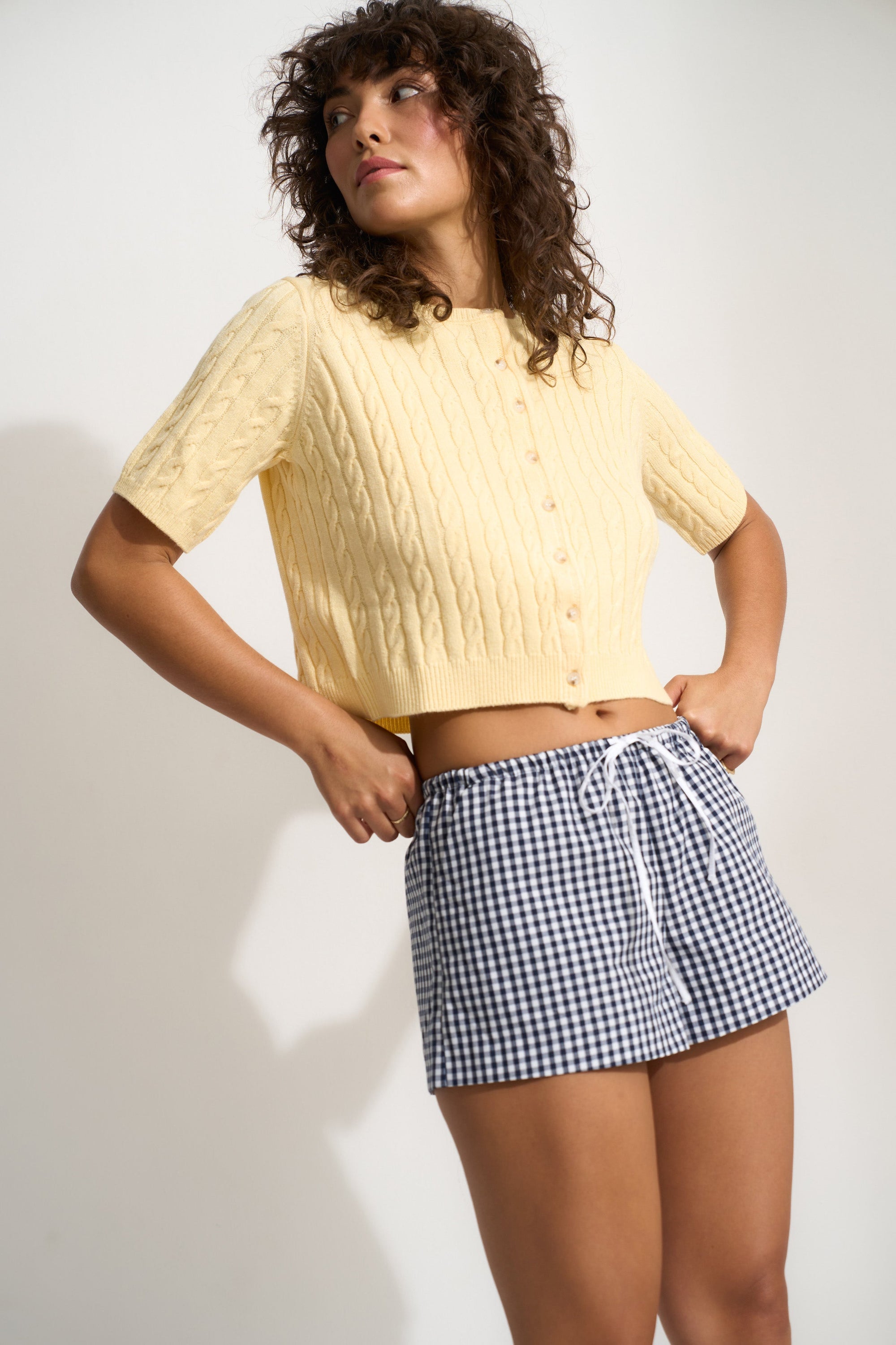 Rose Cardigan - Lemonade