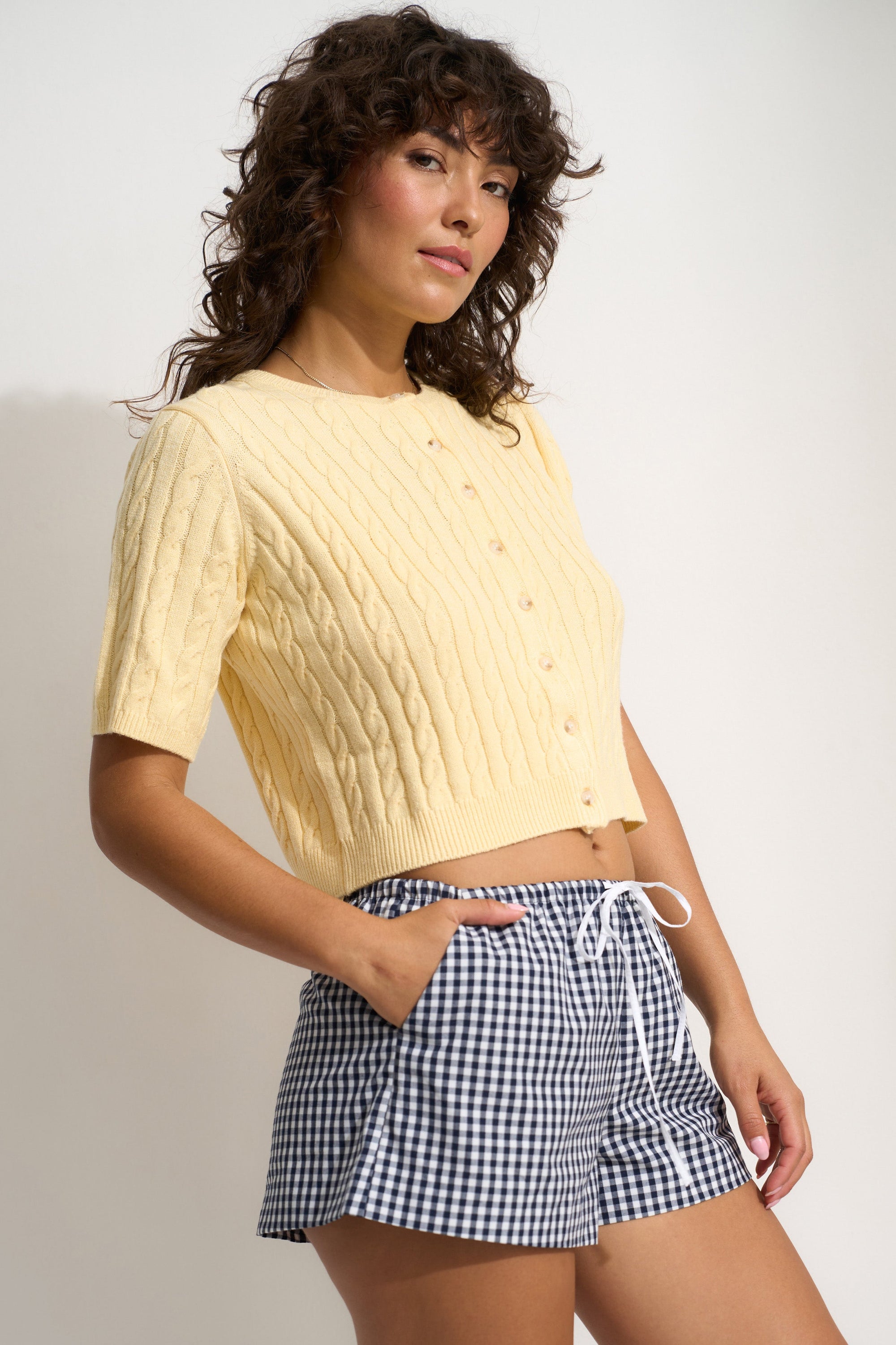 Rose Cardigan - Lemonade