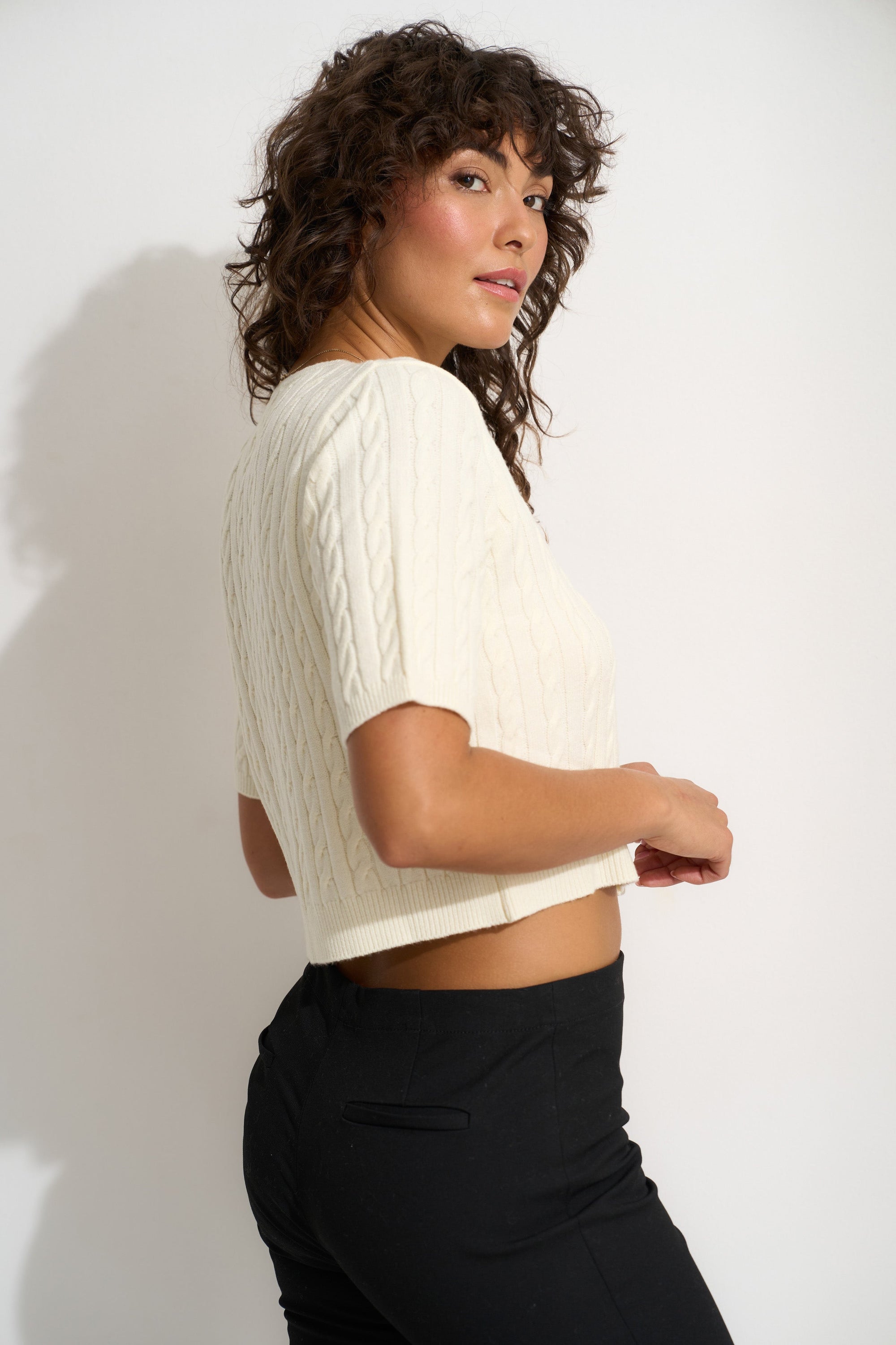 Rose Cardigan - Swan