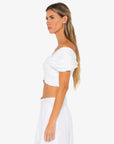 JBQ - Rose Top - White -