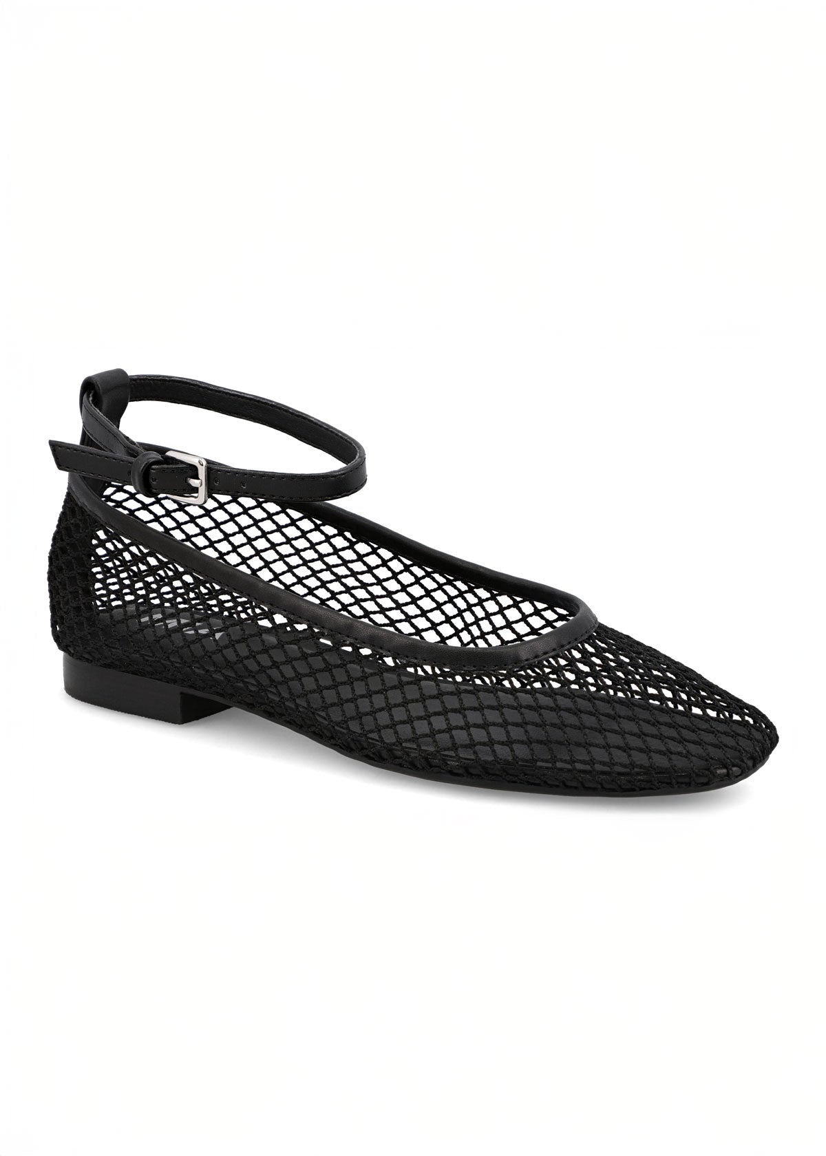 Roz Flat - Black Mesh
