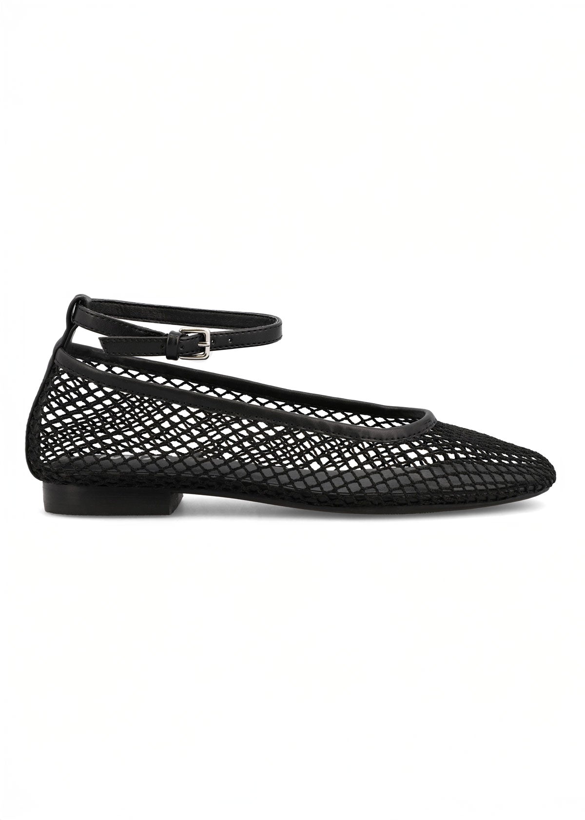 Roz Flat - Black Mesh