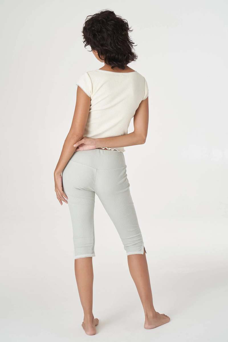 Ribbed Short Sleeve Tee - Butter
