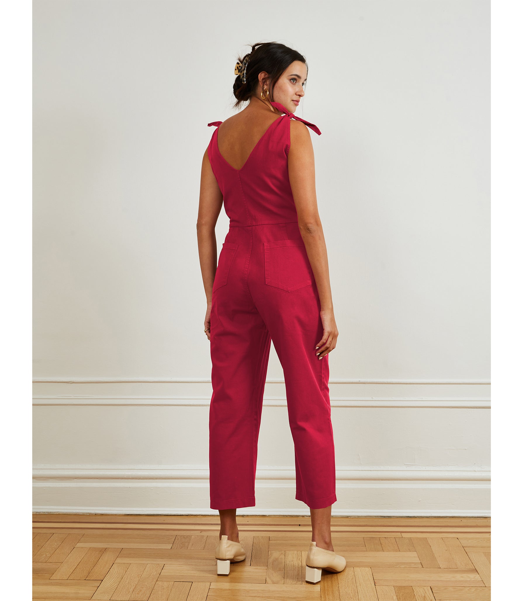 Loup Jumpsuits Slate Tie Strap Coveralls Rose – offe market