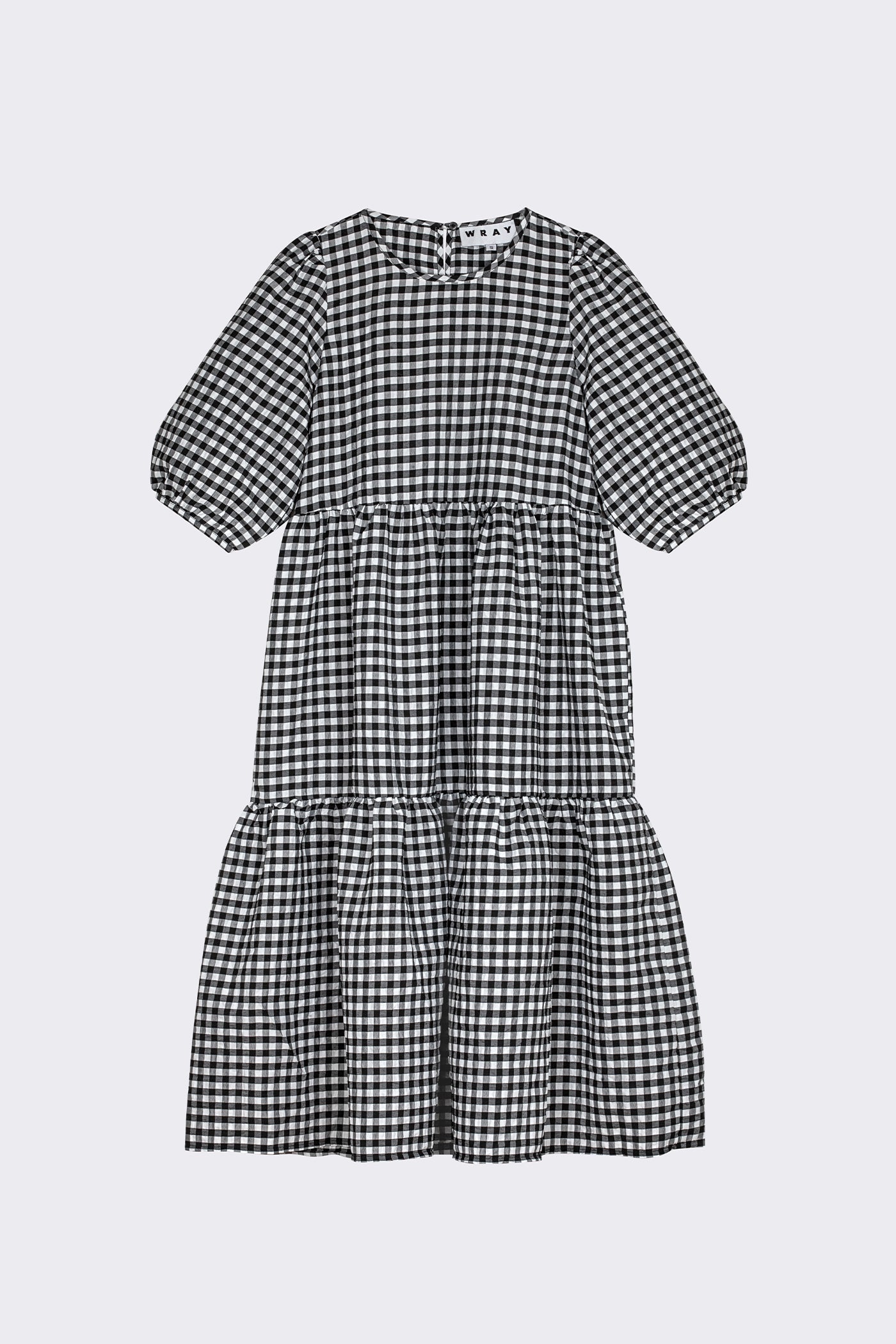 WRAY - Dresses - Rosemary Dress - Black Check XS WRAY - Dresses - Rosemary Dress - Black Check XS