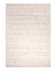 Solo Rugs - Shaggy Moroccan Hand-Knotted Bohemian Area Rug - Beige Boho