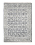 Solo Rugs - Yvonne Hand-Knotted Contemporary Transitional Area Rug - Gray Modern - Contemporary