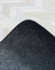 Solo Rugs - Meir Handmade Contemporary Cowhide Area Rug -
