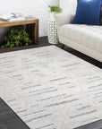 Solo Rugs - Chelsea Hand Knotted Contemporary Modern Light Gray Area Rug -