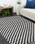 Solo Rugs - Stamford Hand Knotted Modern - Contemporary Black Area Rug -
