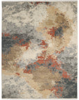 Solo Rugs - Glasgow Hand Knotted Area Rug - Multi Modern - Contemporary