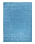 Solo Rugs - Simi Hand Loomed Bohemian Gabbeh Area Rug - Light Blue Boho