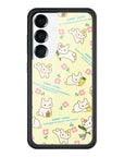 Wildflower Galaxy S25 case Sandy Liang Bunny Gift Wrap Yellow Cute