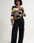 Callahan Knitwear - Selma Cardigan - Heather Grey Multi -