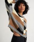 Callahan Knitwear - Selma Cardigan - Heather Grey Multi -