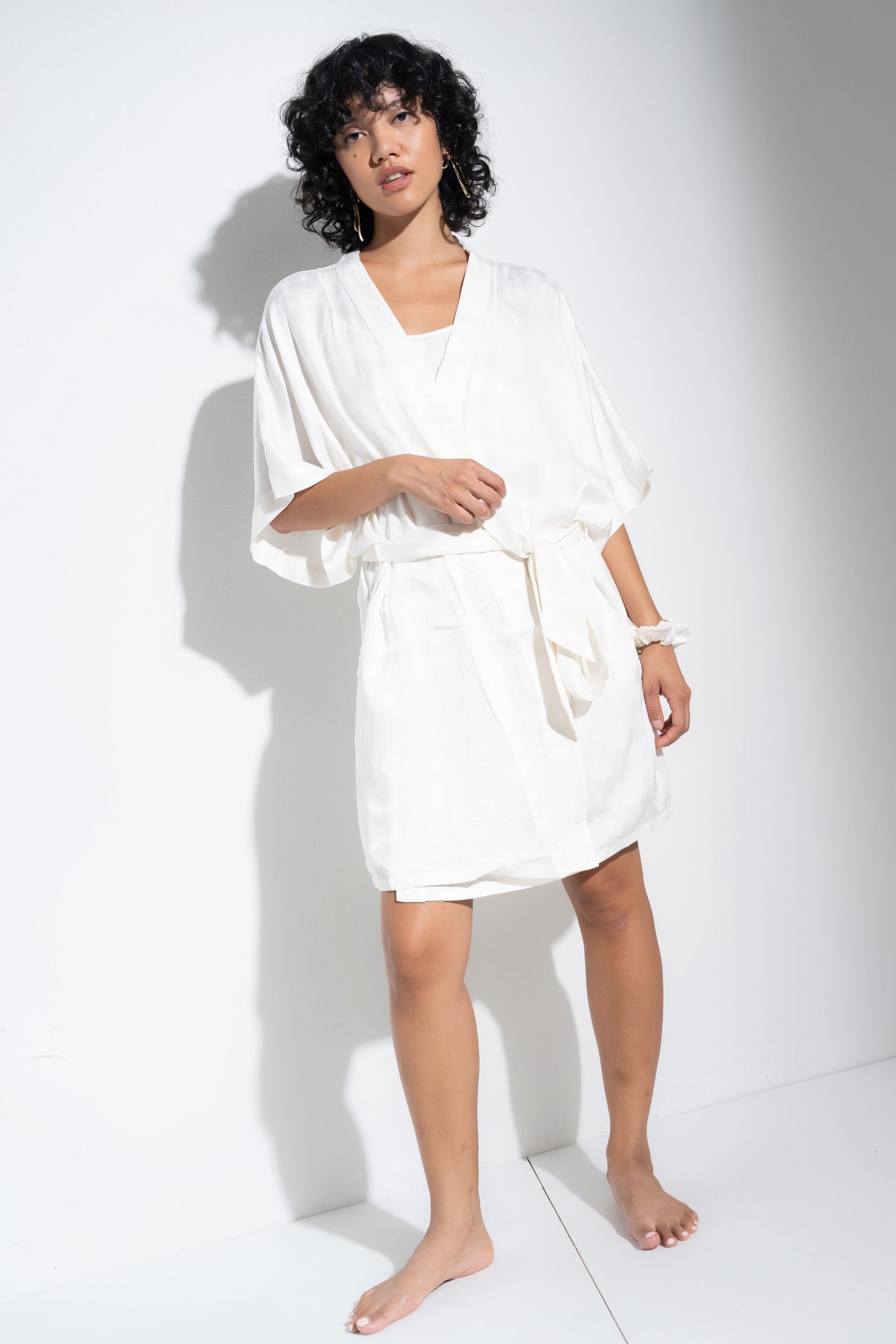 The Short Robe - White