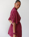 The Short Robe - Plum