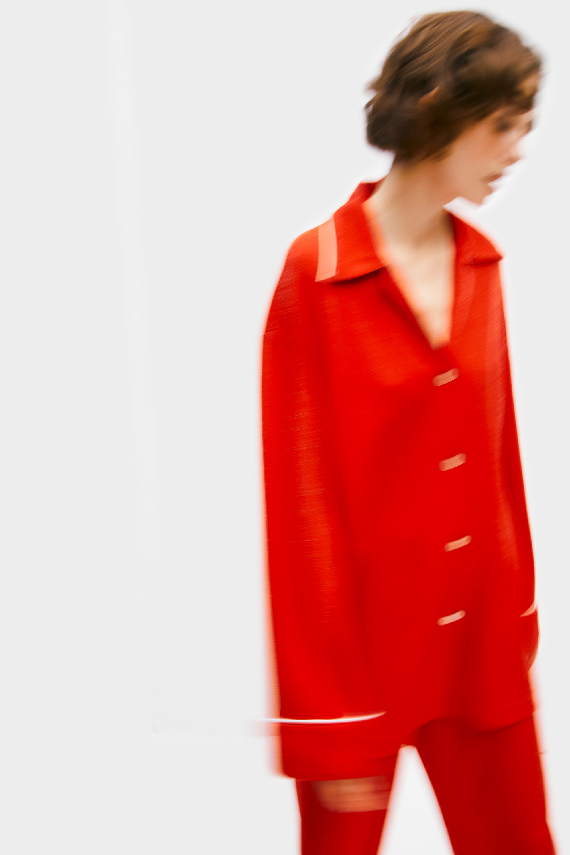 Saturn Lurex Pajama Set - Red